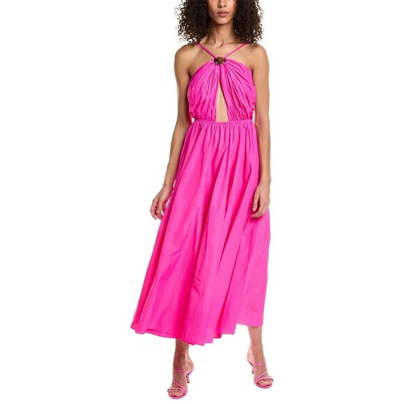 NWT. $495 Staud  Dress in Recycled Nylon SZ 6 pink - Picture 2 of 14